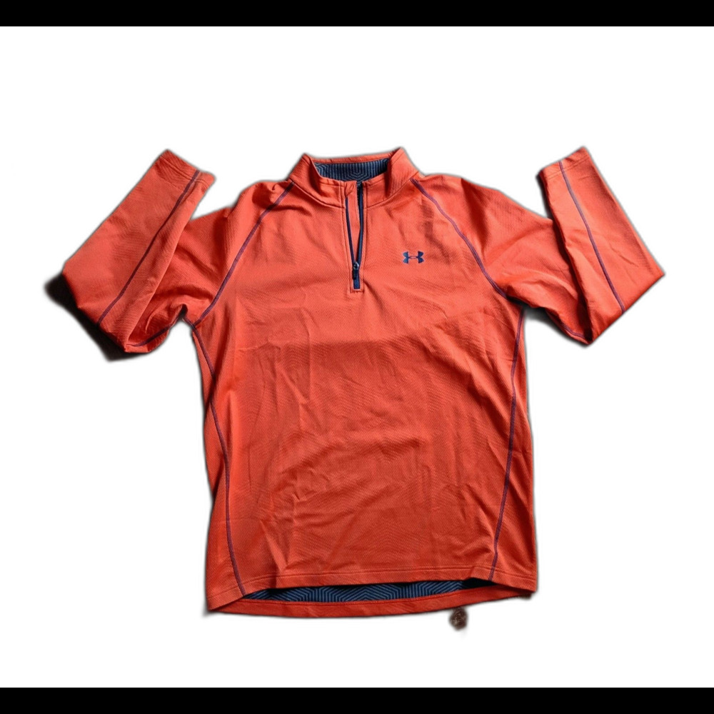 Under Armour ColdGear Orange Quarter Zip Pullover 2XL